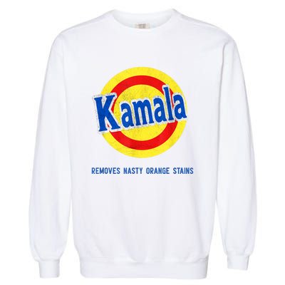 Kamala Removes Nasty Orange Stains Funny Garment-Dyed Sweatshirt