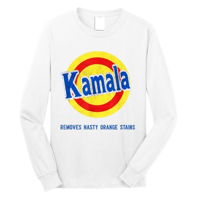 Kamala Removes Nasty Orange Stains Funny Long Sleeve Shirt