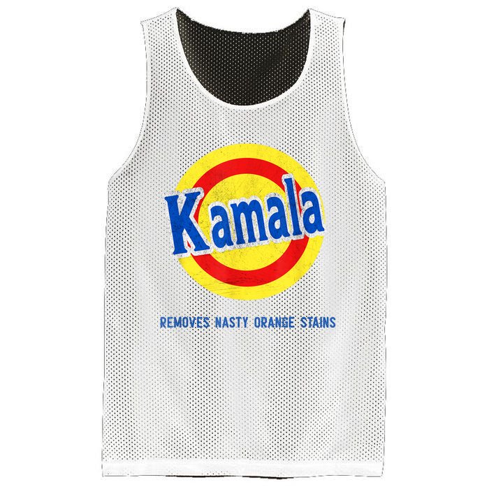 Kamala Removes Nasty Orange Stains Funny Mesh Reversible Basketball Jersey Tank