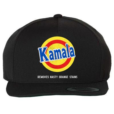 Kamala Removes Nasty Orange Stains Funny Wool Snapback Cap