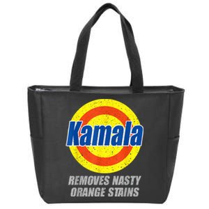 Kamala Removes Nasty Orange Stains Democrat President 2024 Zip Tote Bag