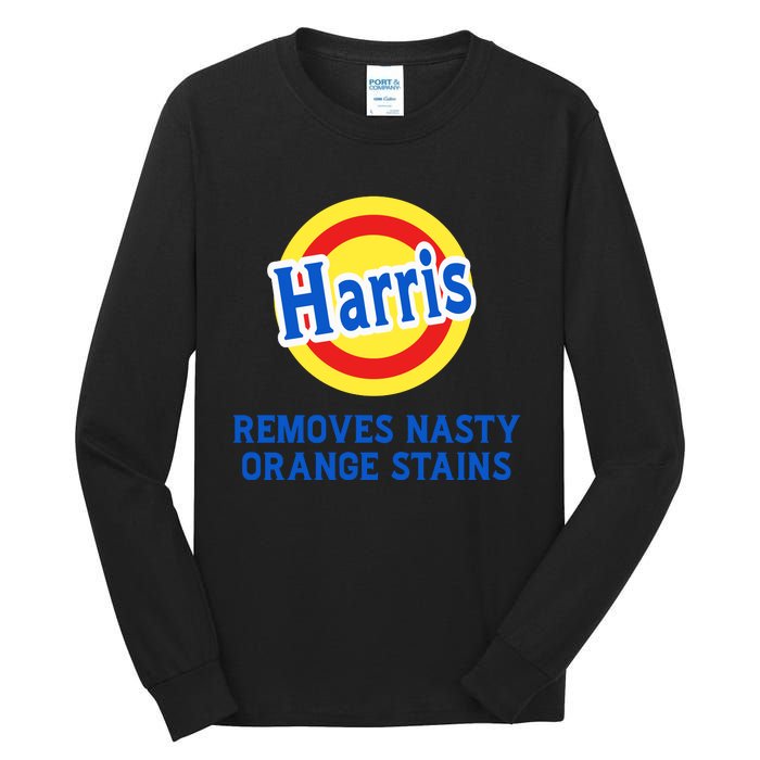 Kamala Removes Nasty Orange Stains Funny Tall Long Sleeve T-Shirt