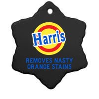 Kamala Removes Nasty Orange Stains Funny Ceramic Star Ornament