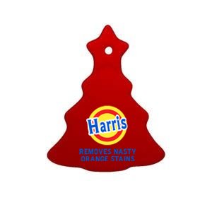 Kamala Removes Nasty Orange Stains Funny Ceramic Tree Ornament