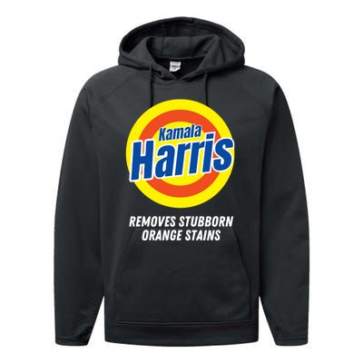 Kamala Removes Nasty Orange Stains Performance Fleece Hoodie