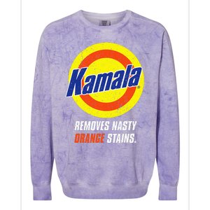 Kamala Removes Nasty Orange Stains Colorblast Crewneck Sweatshirt