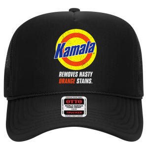 Kamala Removes Nasty Orange Stains High Crown Mesh Back Trucker Hat