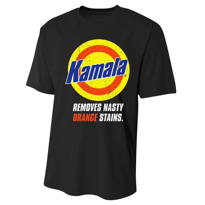 Kamala Removes Nasty Orange Stains Performance Sprint T-Shirt