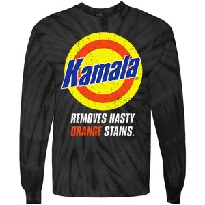 Kamala Removes Nasty Orange Stains Tie-Dye Long Sleeve Shirt