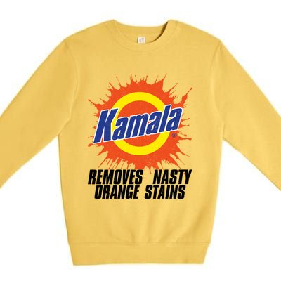 Kamala Removes Nasty Orange Stains Meaningful Gift Premium Crewneck Sweatshirt