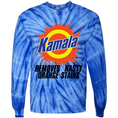 Kamala Removes Nasty Orange Stains Meaningful Gift Tie-Dye Long Sleeve Shirt