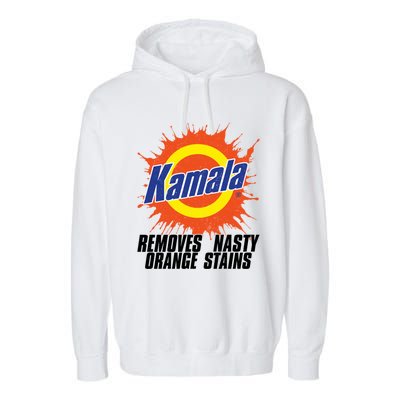 Kamala Removes Nasty Orange Stains Meaningful Gift Garment-Dyed Fleece Hoodie