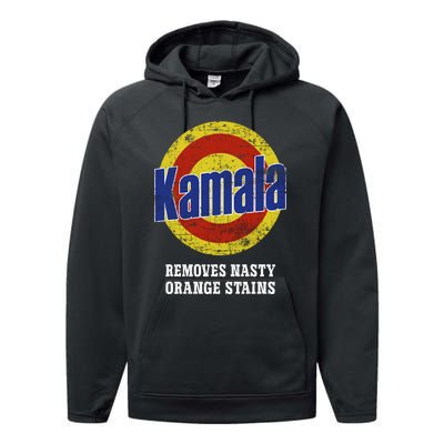 Kamala Removes Nasty Orange Stains Performance Fleece Hoodie