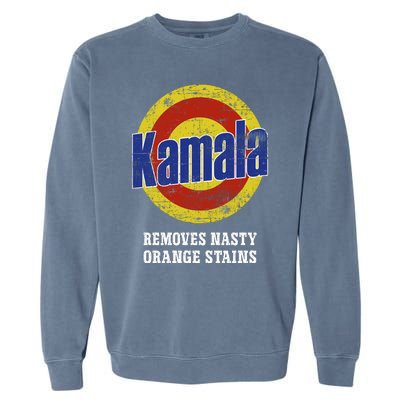 Kamala Removes Nasty Orange Stains Garment-Dyed Sweatshirt