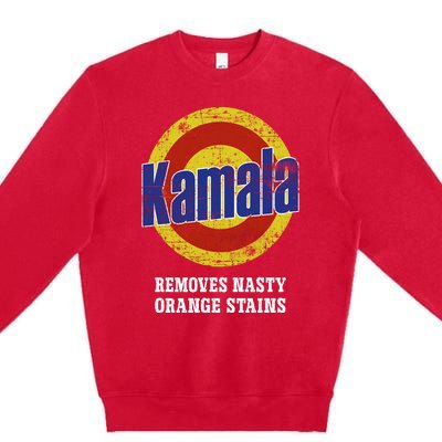 Kamala Removes Nasty Orange Stains Premium Crewneck Sweatshirt