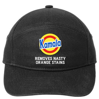 Kamala Removes Nasty Orange Stains 7-Panel Snapback Hat