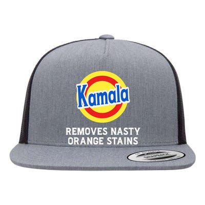 Kamala Removes Nasty Orange Stains Flat Bill Trucker Hat