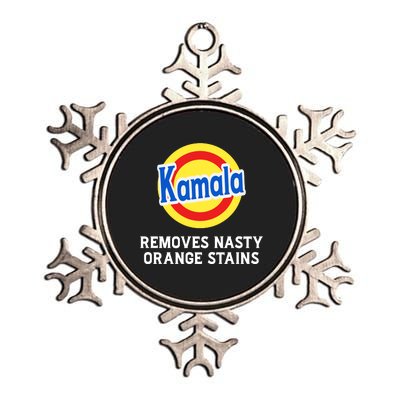 Kamala Removes Nasty Orange Stains Metallic Star Ornament