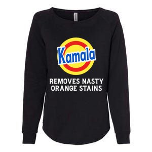 Kamala Removes Nasty Orange Stains Womens California Wash Sweatshirt