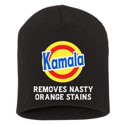 Kamala Removes Nasty Orange Stains Short Acrylic Beanie