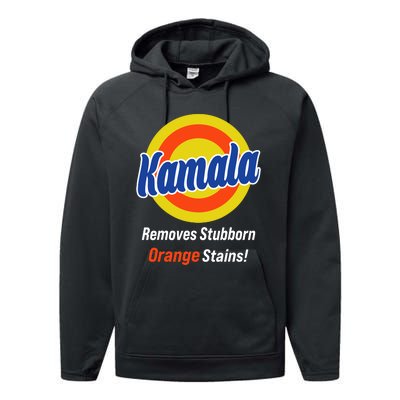 Kamala Removes Nasty Orange Stains Performance Fleece Hoodie