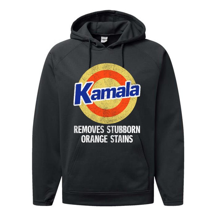 Kamala Removes Nasty Orange Stains Performance Fleece Hoodie