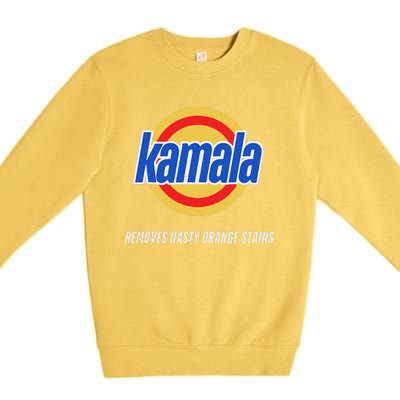 Kamala Removes Nasty Orange Stains Funny Premium Crewneck Sweatshirt