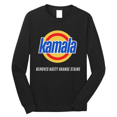 Kamala Removes Nasty Orange Stains Funny Long Sleeve Shirt