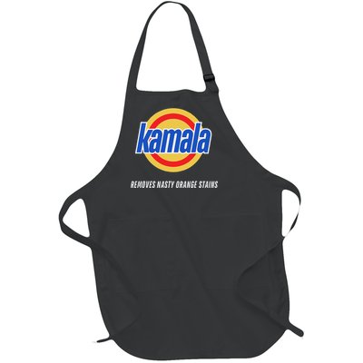 Kamala Removes Nasty Orange Stains Funny Full-Length Apron With Pockets