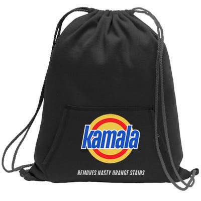 Kamala Removes Nasty Orange Stains Funny Sweatshirt Cinch Pack Bag