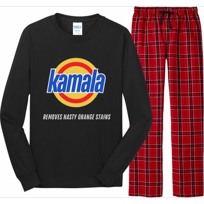 Kamala Removes Nasty Orange Stains Funny Long Sleeve Pajama Set