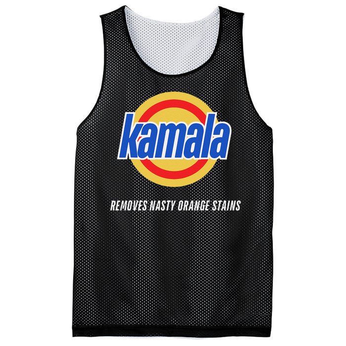 Kamala Removes Nasty Orange Stains Funny Mesh Reversible Basketball Jersey Tank