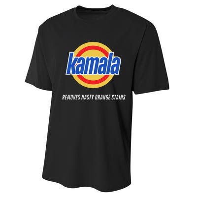 Kamala Removes Nasty Orange Stains Funny Performance Sprint T-Shirt