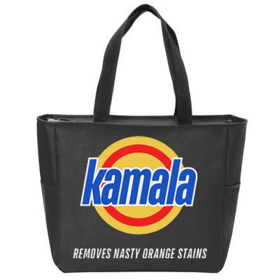 Kamala Removes Nasty Orange Stains Funny Zip Tote Bag