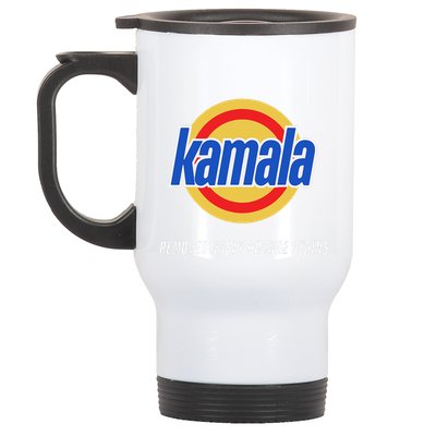 Kamala Removes Nasty Orange Stains Funny Stainless Steel Travel Mug