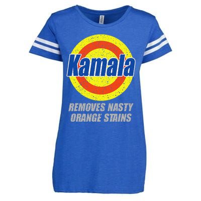 Kamala Removes Nasty Orange Stains Democrat President 2024 Gift Enza Ladies Jersey Football T-Shirt