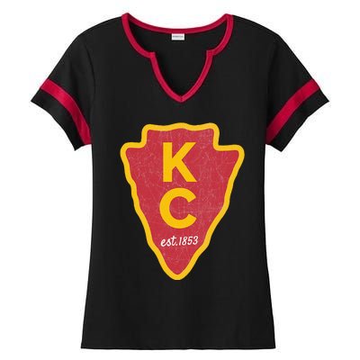 Kc Red Original Red Kansas City Ladies Halftime Notch Neck Tee