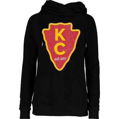 Kc Red Original Red Kansas City Womens Funnel Neck Pullover Hood