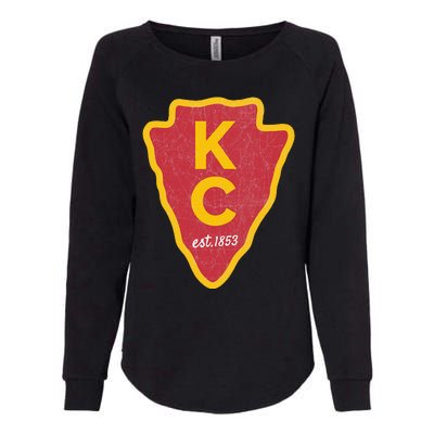 Kc Red Original Red Kansas City Womens California Wash Sweatshirt