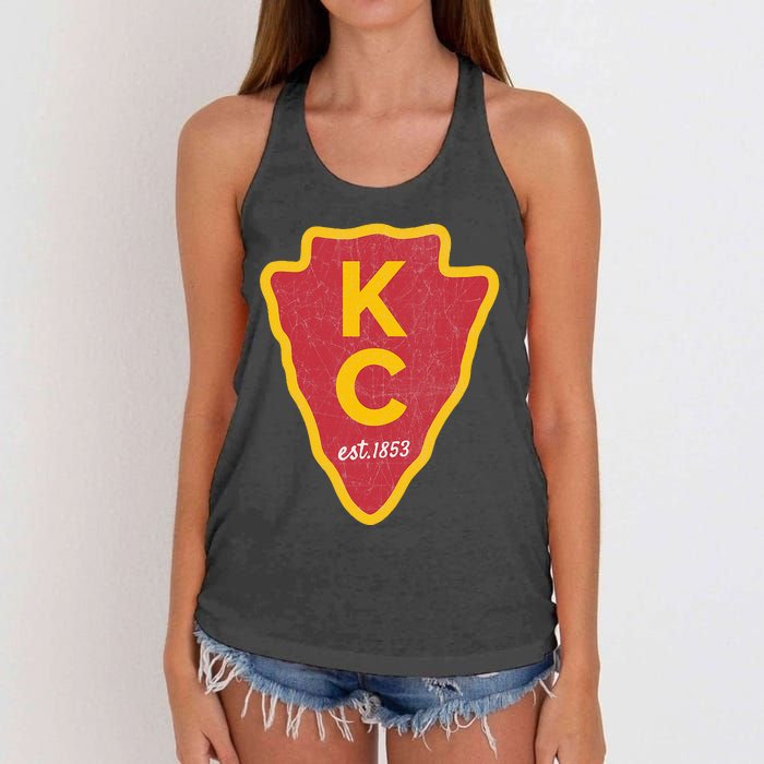 Kc Red Original Red Kansas City Women's Knotted Racerback Tank