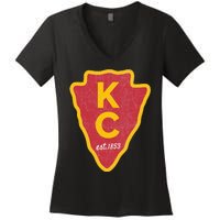 Kc Red Original Red Kansas City Women's V-Neck T-Shirt