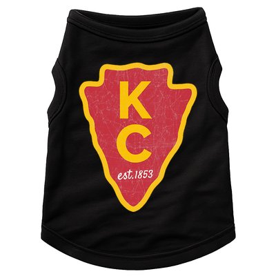 Kc Red Original Red Kansas City Kc Unique Est 1853 Kc Local Doggie Tank