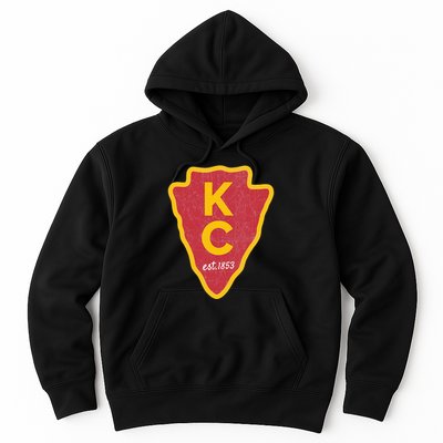 Kc Red Original Red Kansas City Kc Unique Est 1853 Kc Local Hoodie