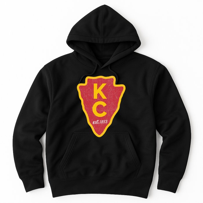 Kc Red Original Red Kansas City Kc Unique Est 1853 Kc Local Hoodie