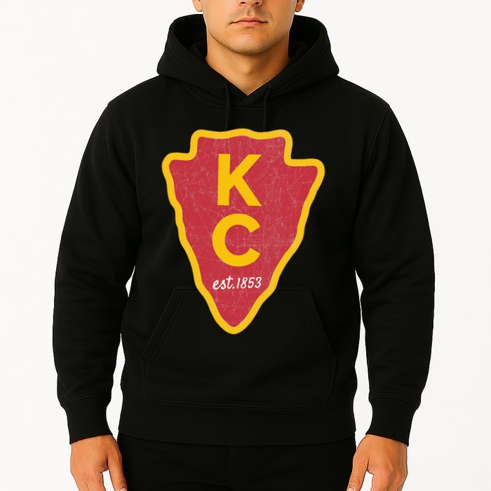Kc Red Original Red Kansas City Kc Unique Est 1853 Kc Local Hoodie