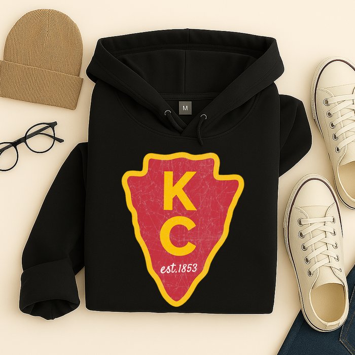 Kc Red Original Red Kansas City Kc Unique Est 1853 Kc Local Hoodie