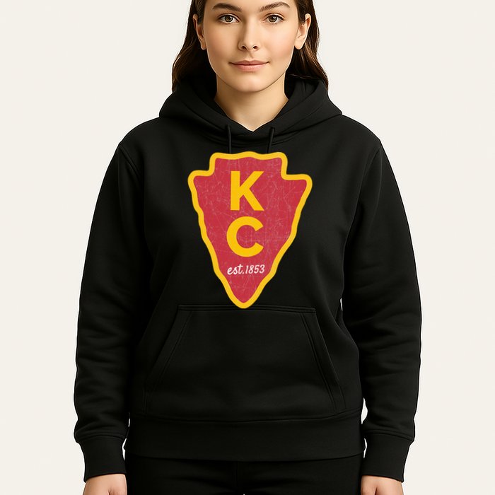 Kc Red Original Red Kansas City Kc Unique Est 1853 Kc Local Hoodie