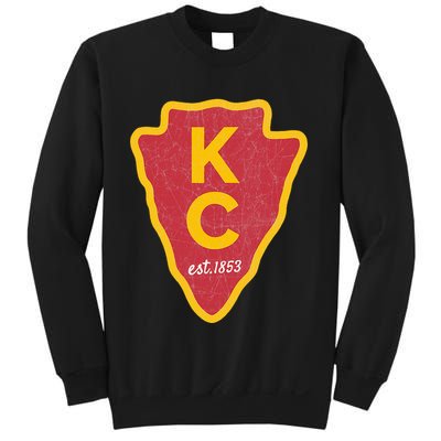 Kc Red Original Red Kansas City Kc Unique Est 1853 Kc Local Sweatshirt