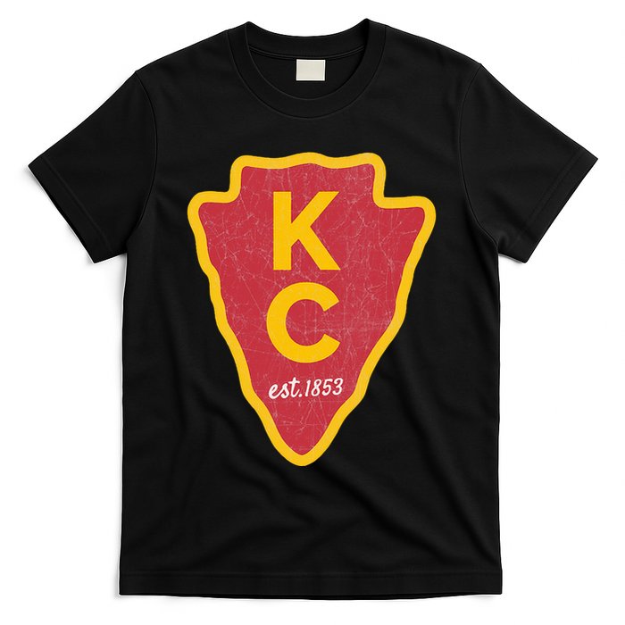 Kc Red Original Red Kansas City Kc Unique Est 1853 Kc Local T-Shirt