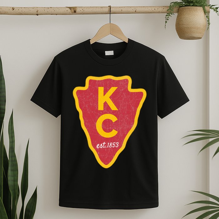 Kc Red Original Red Kansas City Kc Unique Est 1853 Kc Local T-Shirt
